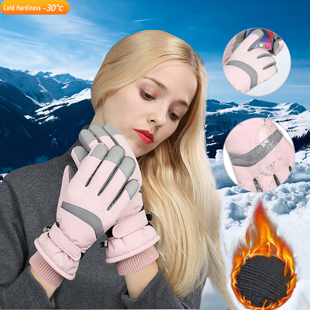 Waterproof Mitten Ski - Guantes de Esquí YANBIGUO, Guantes de