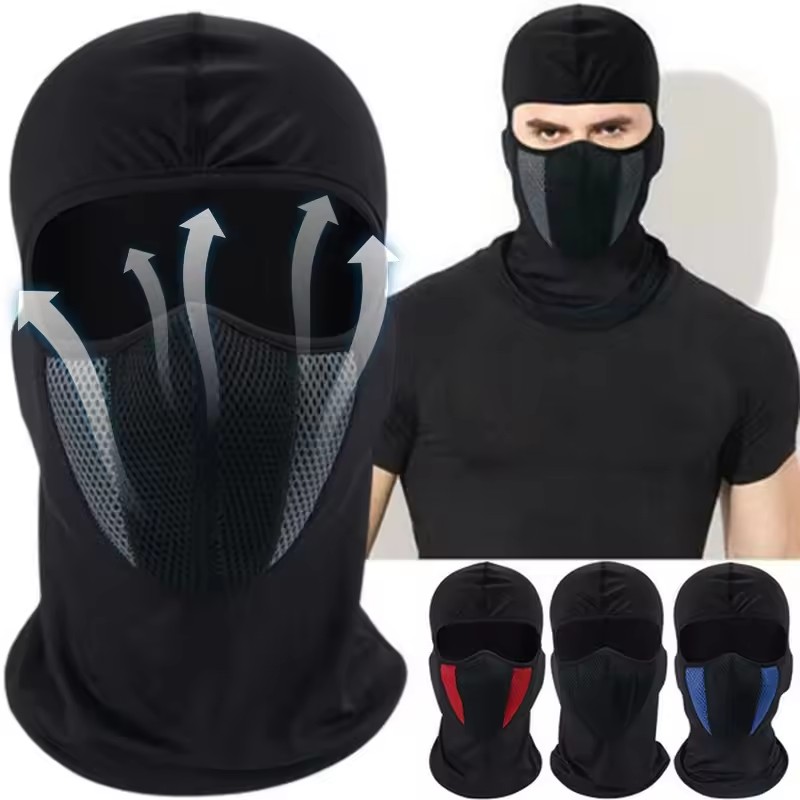 Wool Balaclava Knit - Máscara facial completa para ciclismo, casco