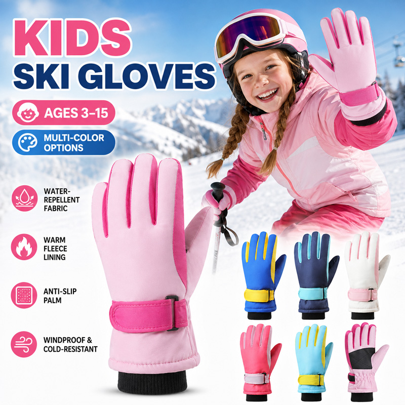 Waterproof Mitten Ski - Guantes de esquí de invierno para