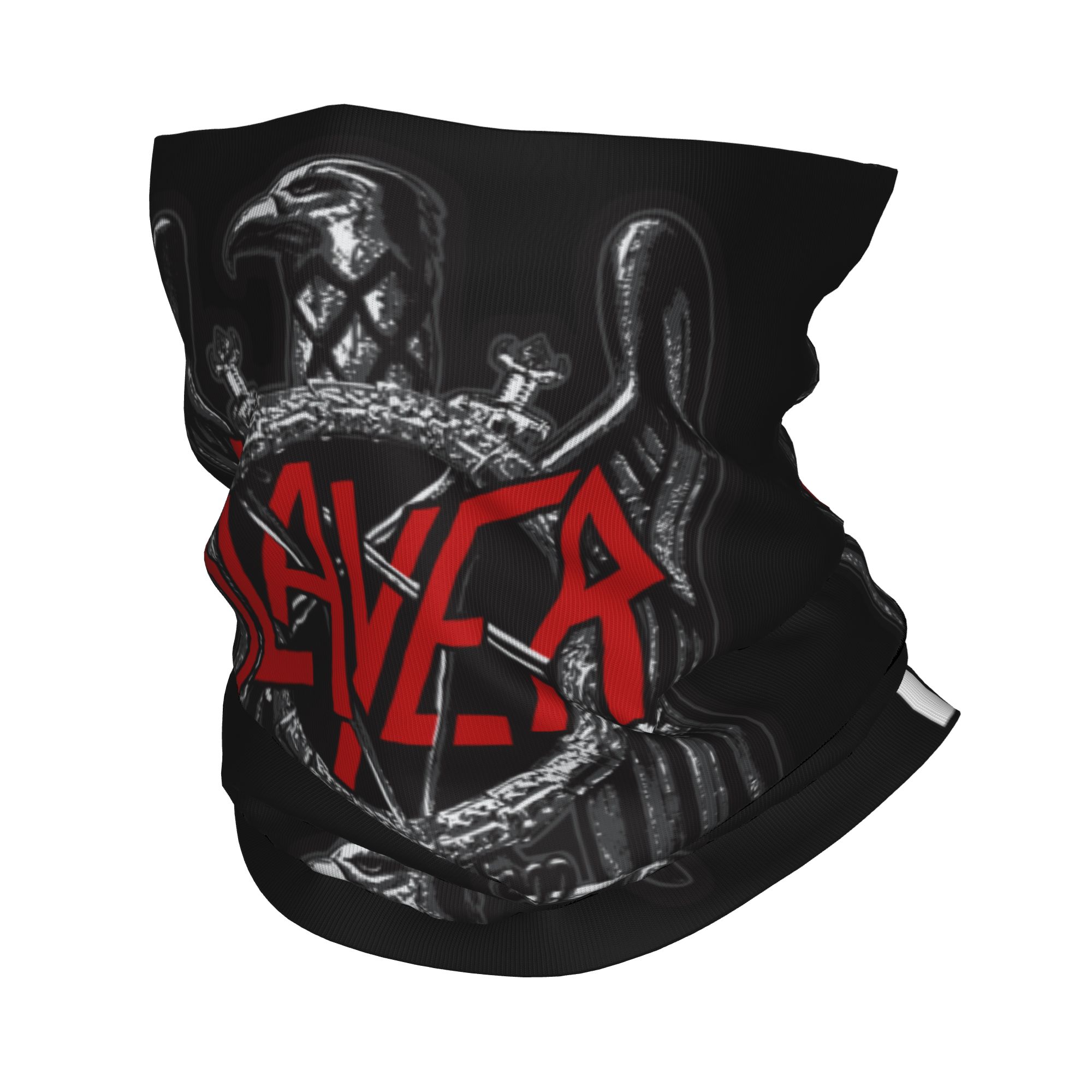 Wool Balaclava Knit - Braga de cuello tipo bandana con