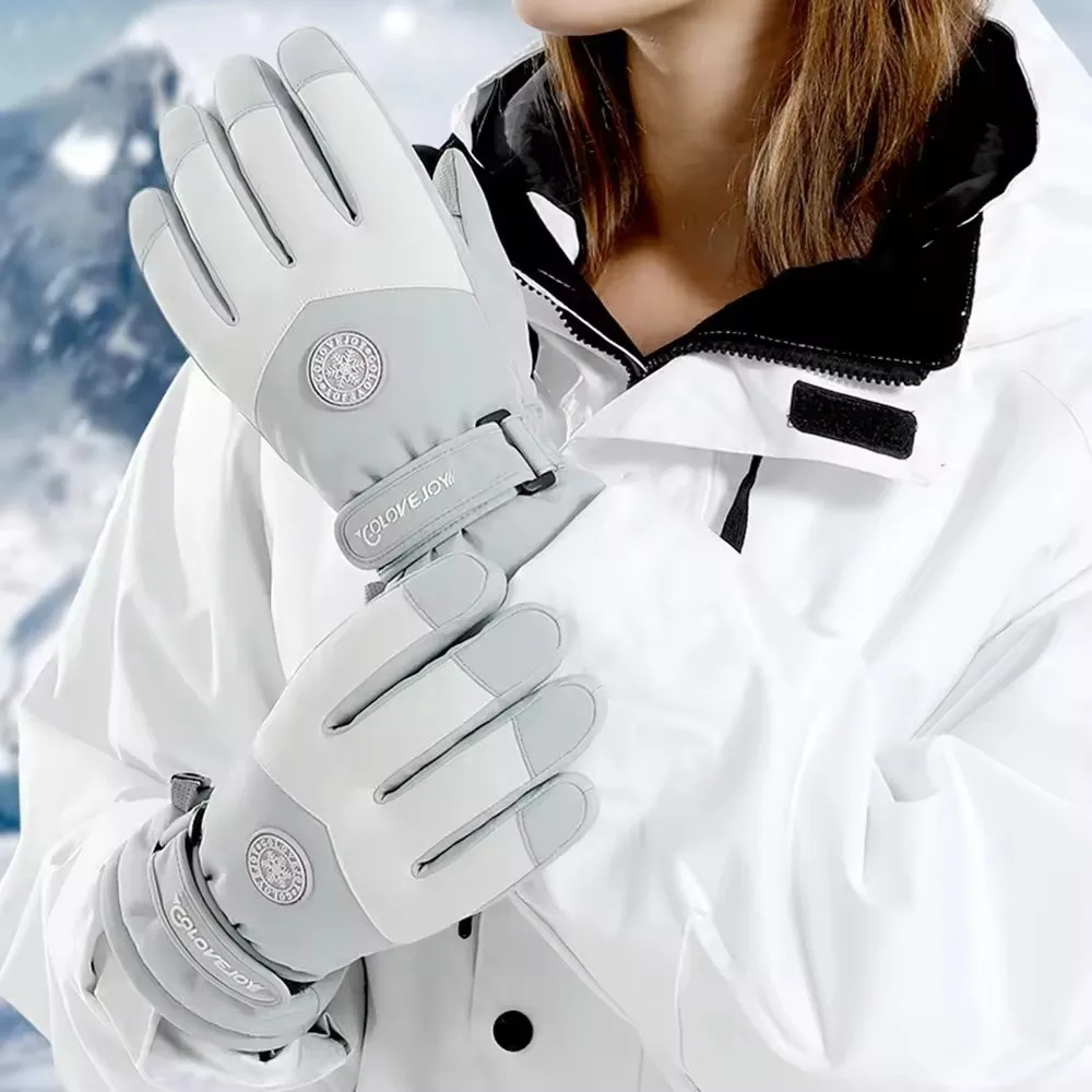 Waterproof Mitten Ski - Guantes de esquí impermeables para mujer,