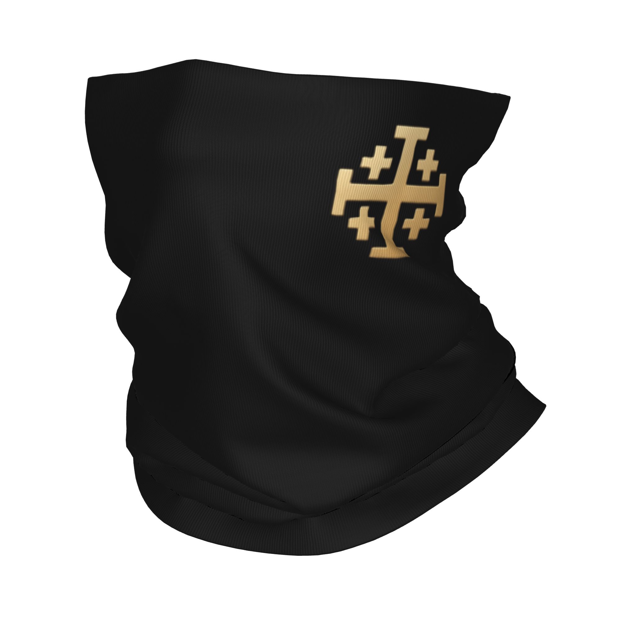 Wool Balaclava Knit - Pañuelo multiusos con estampado de Cruz