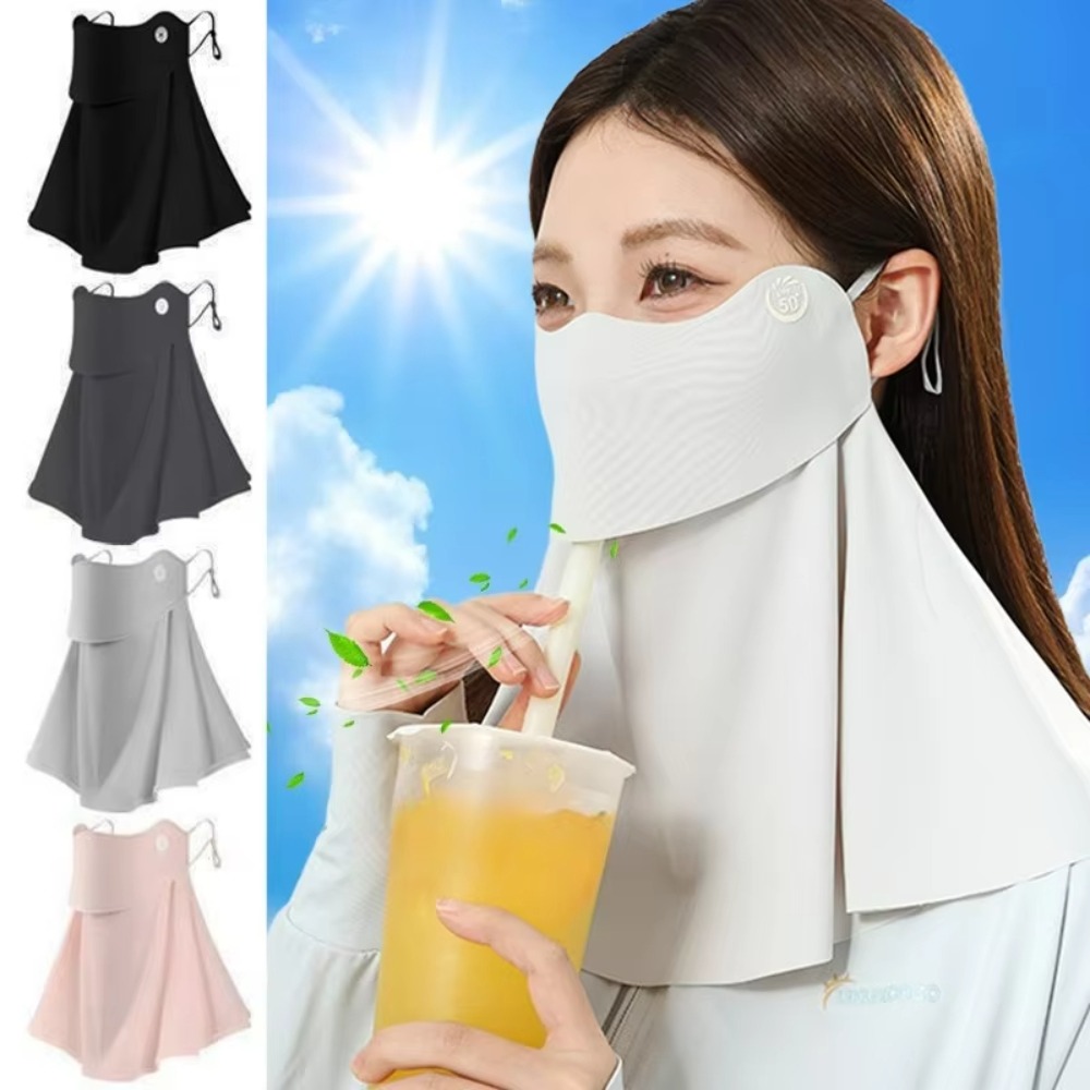 Wool Balaclava Knit - Mascarilla de Protección Solar de Seda