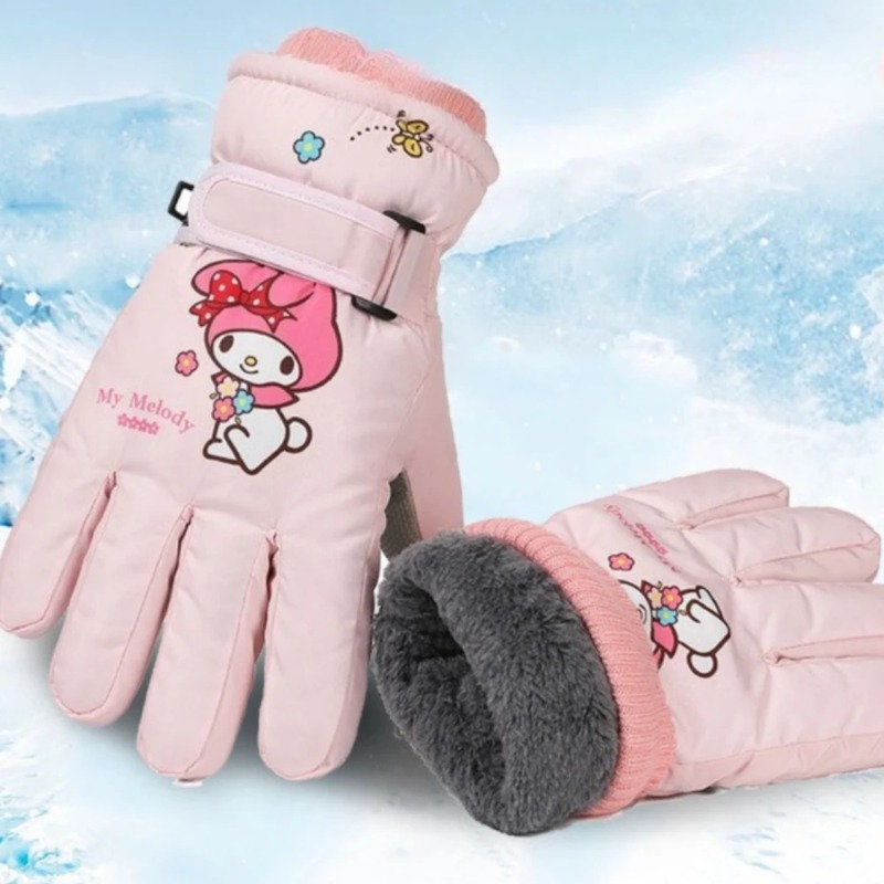Melody Kuromi-guantes de lana  - Waterproof Mitten Ski reseña y precio