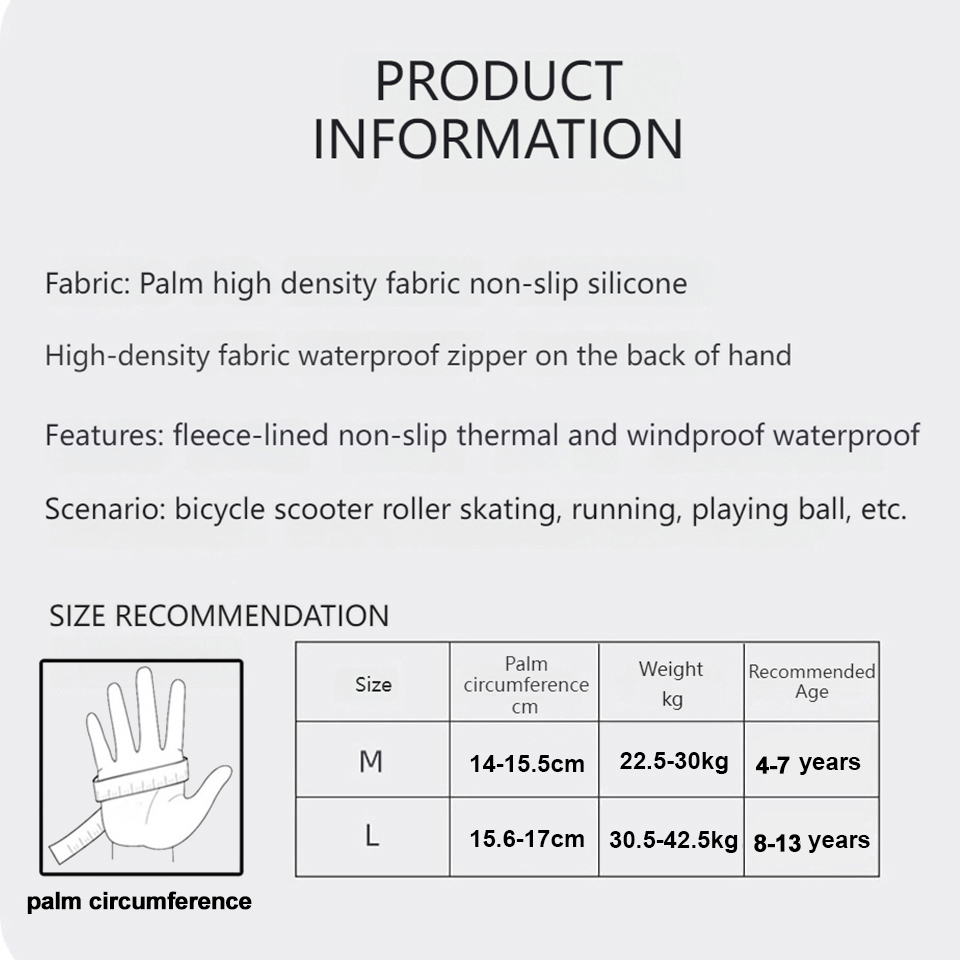 GTUBIKE guantes para niños cál - Waterproof Mitten Ski reseña y precio