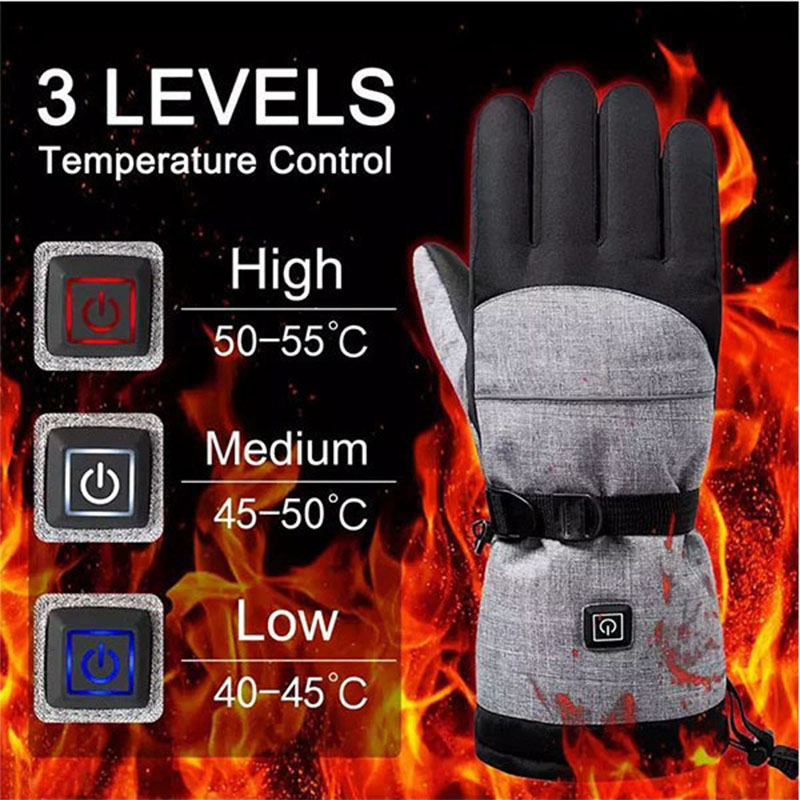 Guantes de invierno con calefa - Waterproof Mitten Ski reseña y precio
