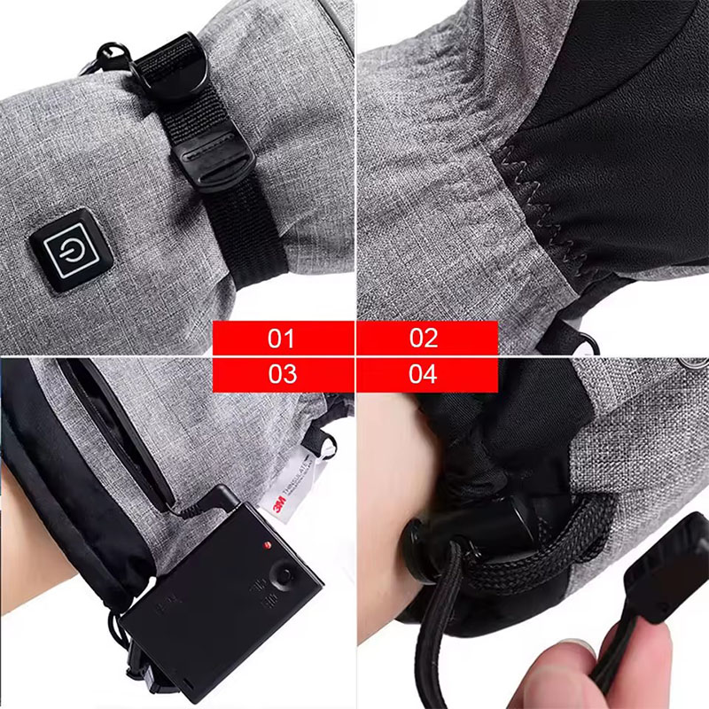 Guantes de invierno con calefa - Waterproof Mitten Ski reseña y precio