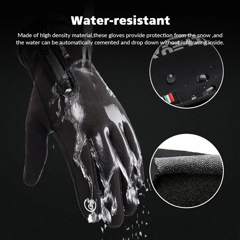 Guantes de invierno -40 ℃   Gu - Waterproof Mitten Ski reseña y precio